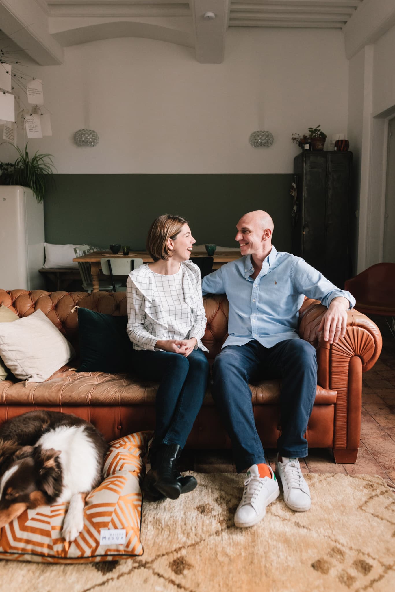Guilaume et Margot Bott les fondateurs de Maison Medor les coussins et paniers francais pour chien